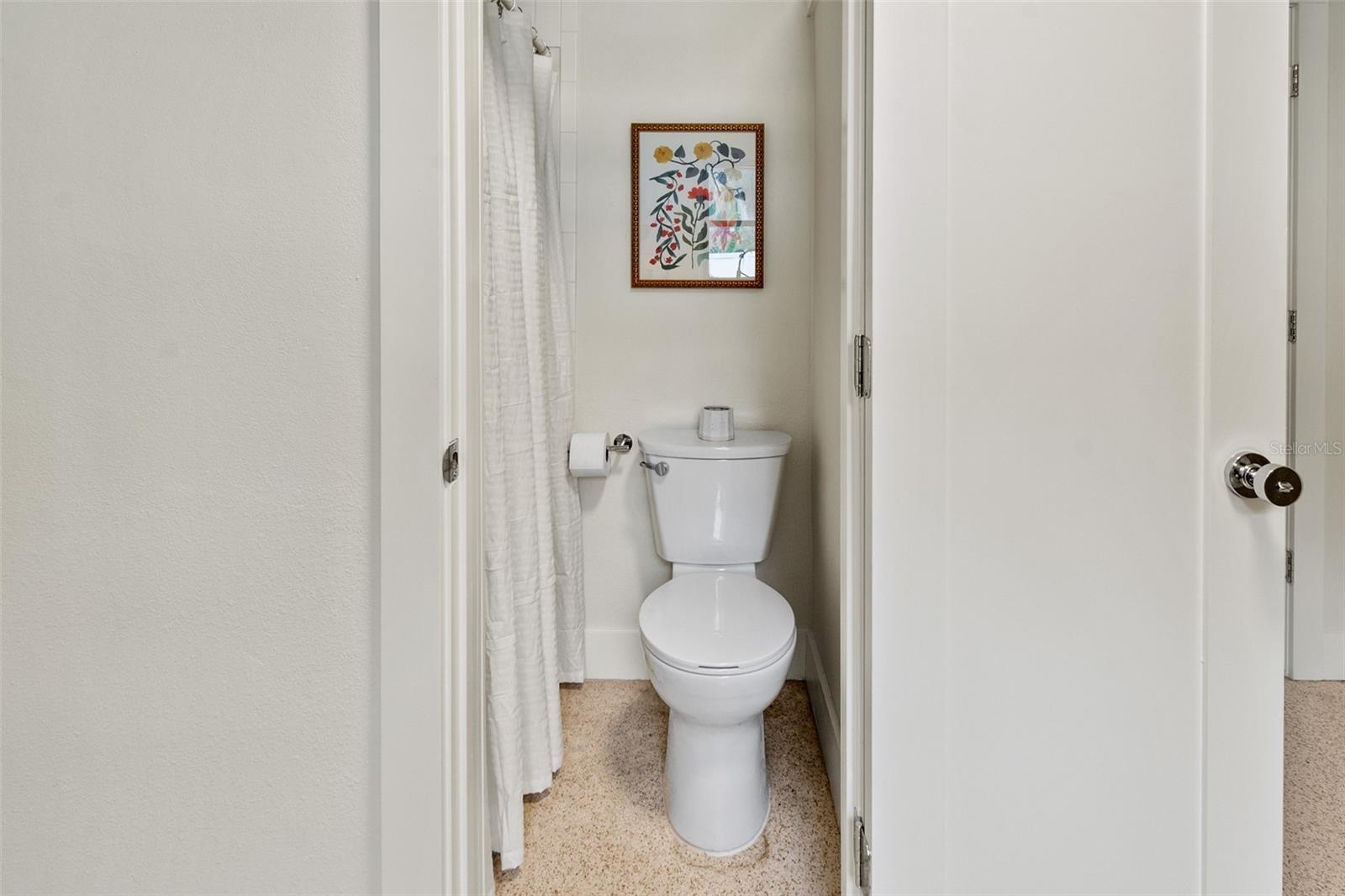3/4 Bath in Laundry room