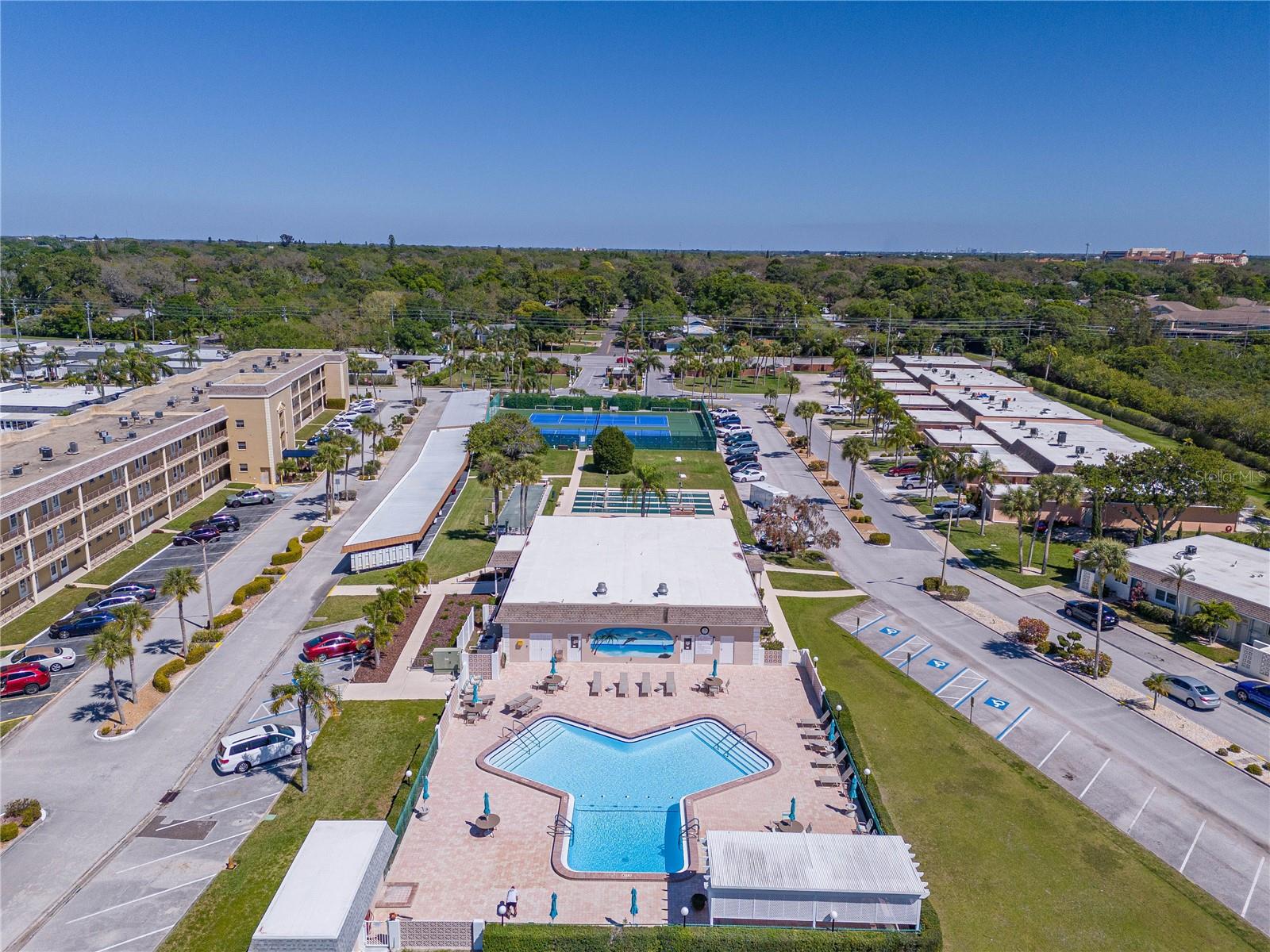 Aerial of the amenities