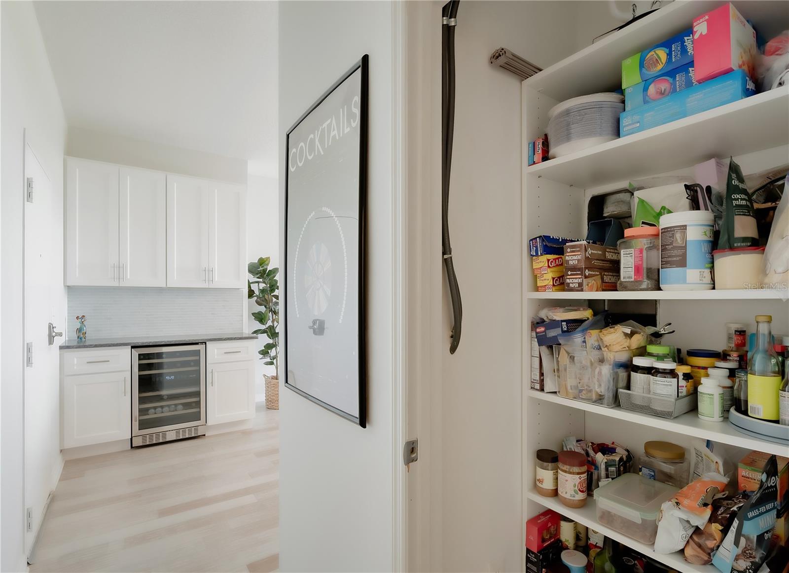 This unit has a full pantry closet!