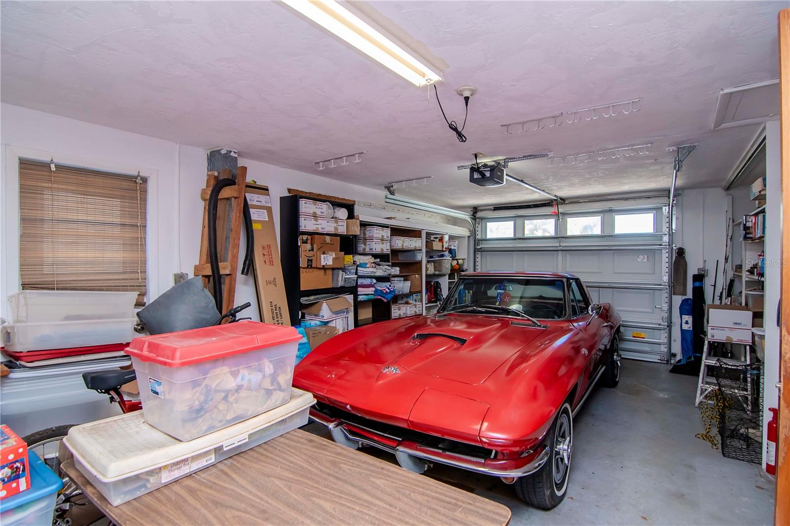 Room for storage in this 1 car garage, but sorry, Corvette is NOT included!