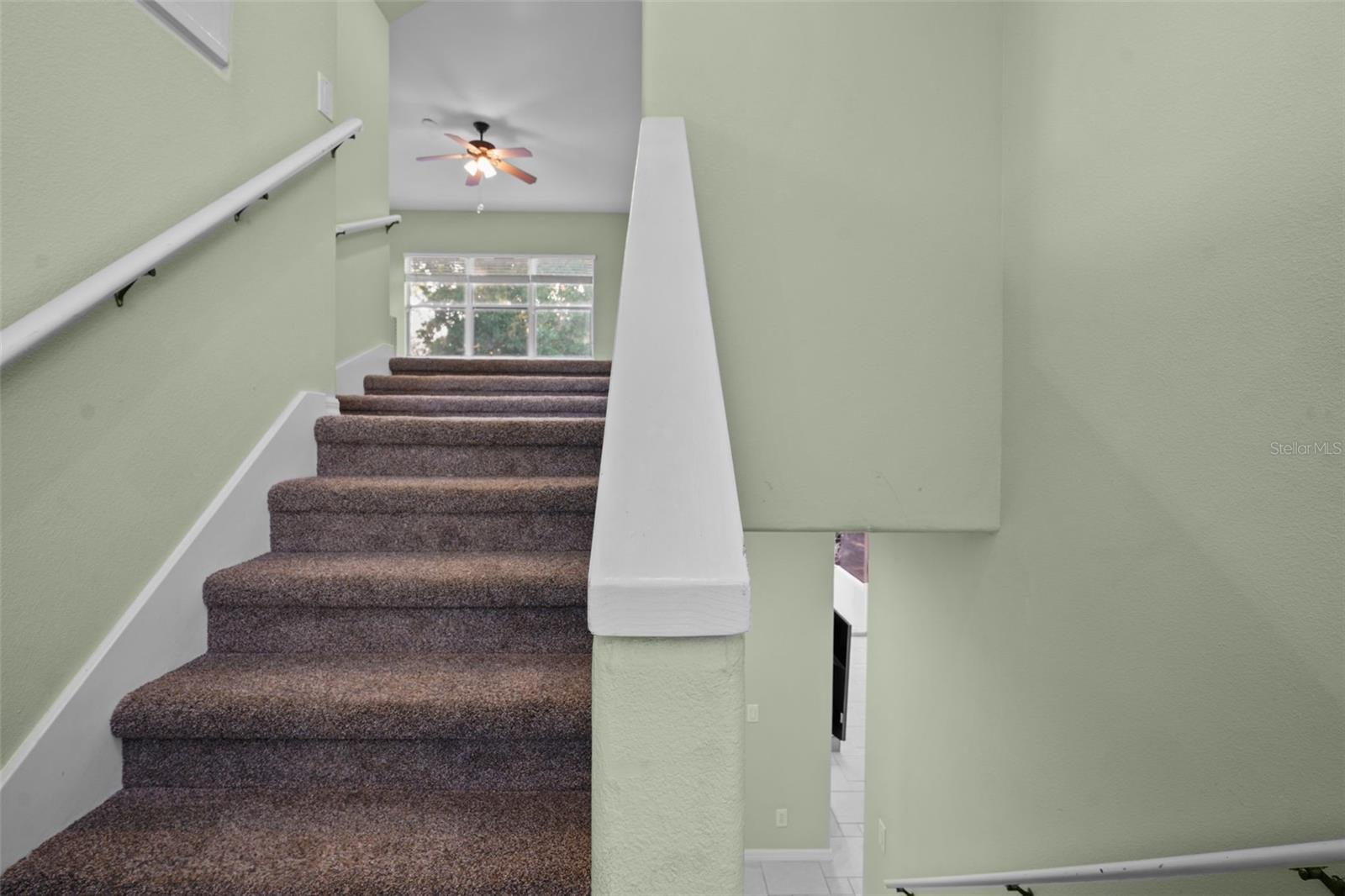 stairs to DOUBLE Bonus Rooms upstairs