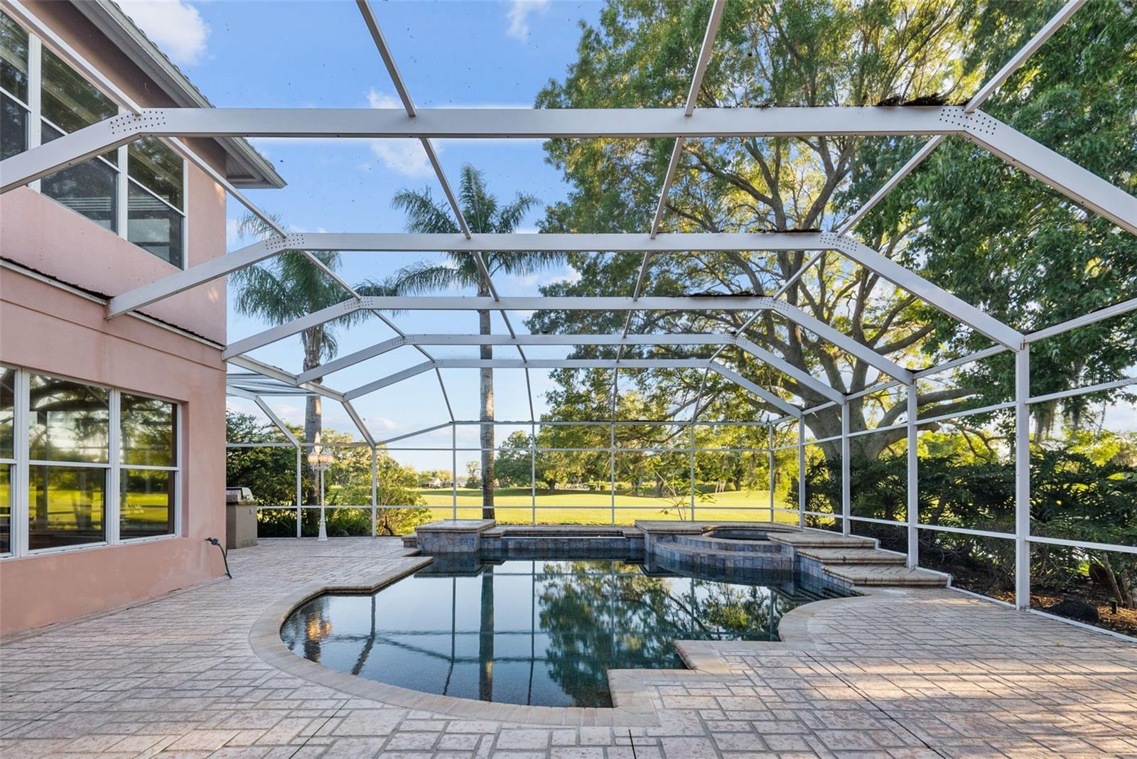 Large patio area - watch TV or listen to music and take a dip in the pool!