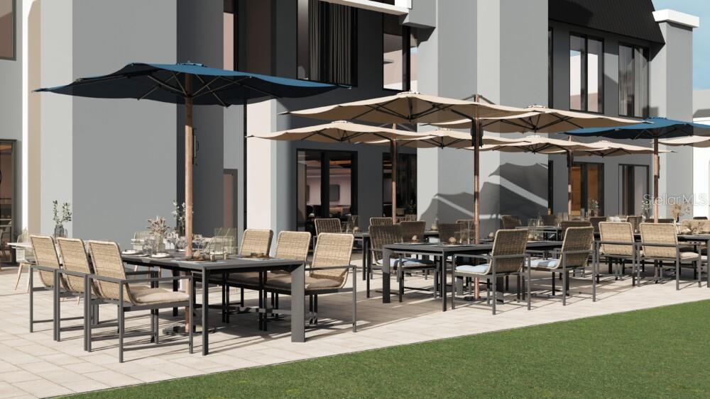 HOA Amenity -Ardea Club outdoor patio area