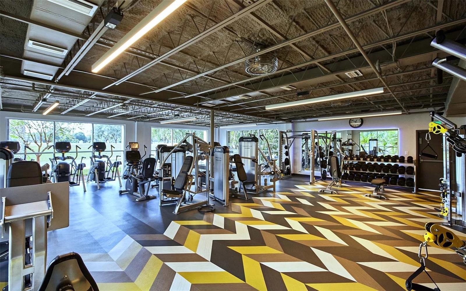 HOA Amenity -Community fitness center equipped with the latest state-of-the-art, top-of-the-line exercise equipment