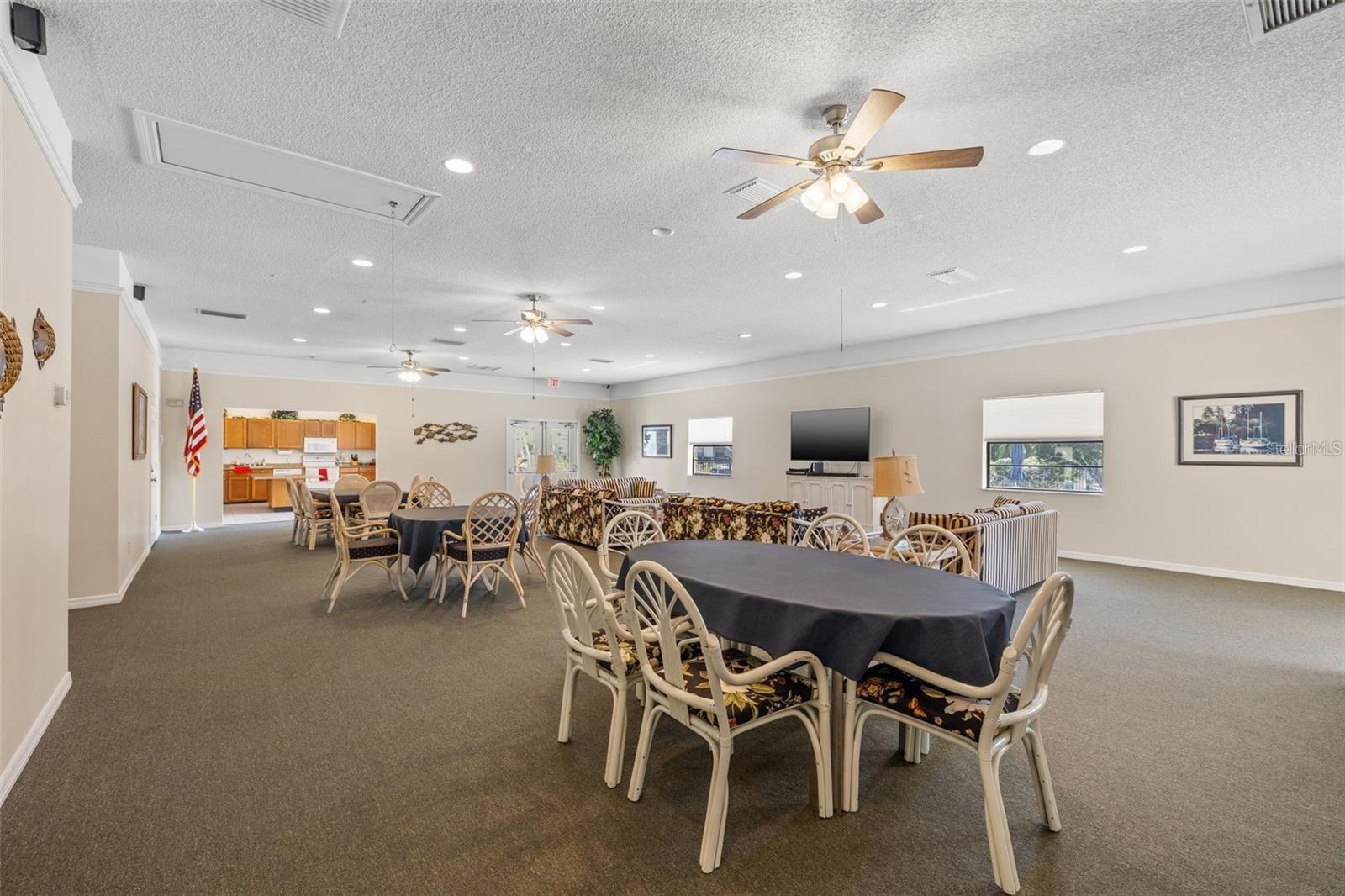 Clubhouse gathering room