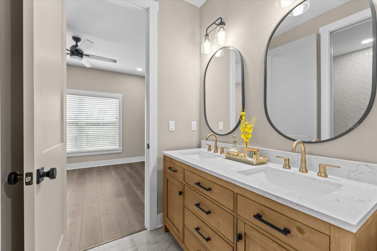 2nd Floor Jack & Jill Bath with Double Vanity
