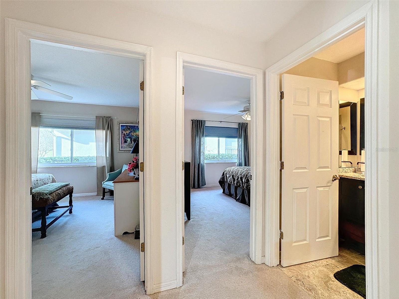 Side by side  bedrooms