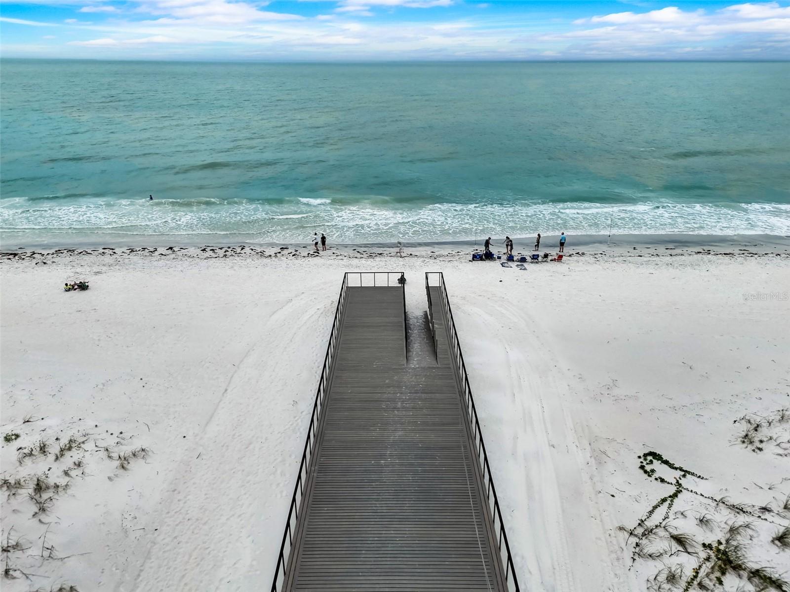 New Pier!  Walk Out Over the Sand and Enjoy the View.