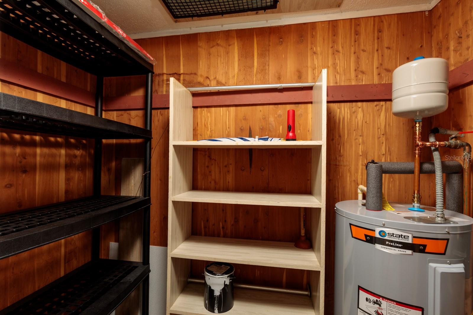 Interior storage / utility room