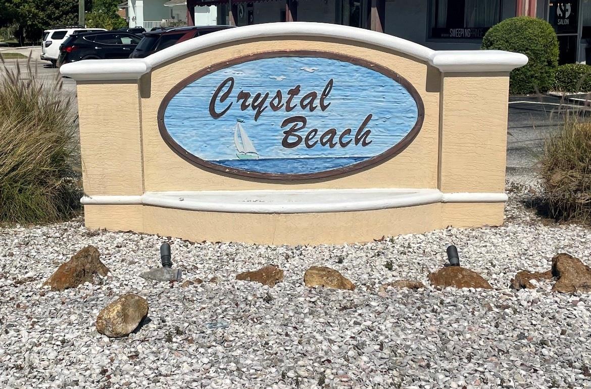 Welcome to Crystal Beach Sign