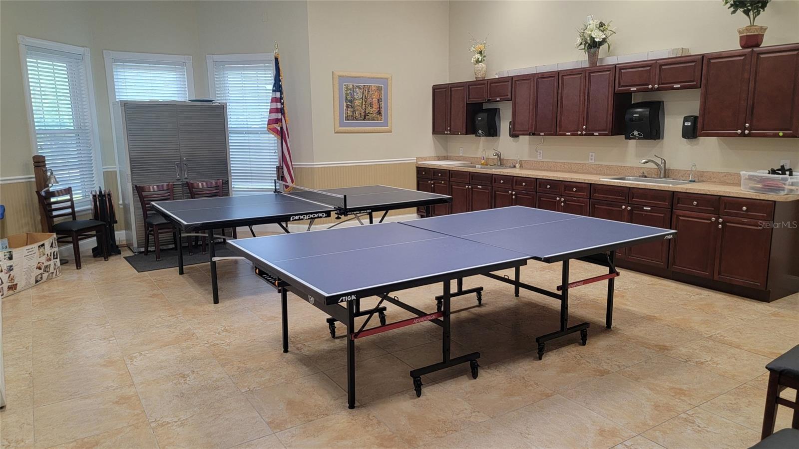 Ping pong/craft area