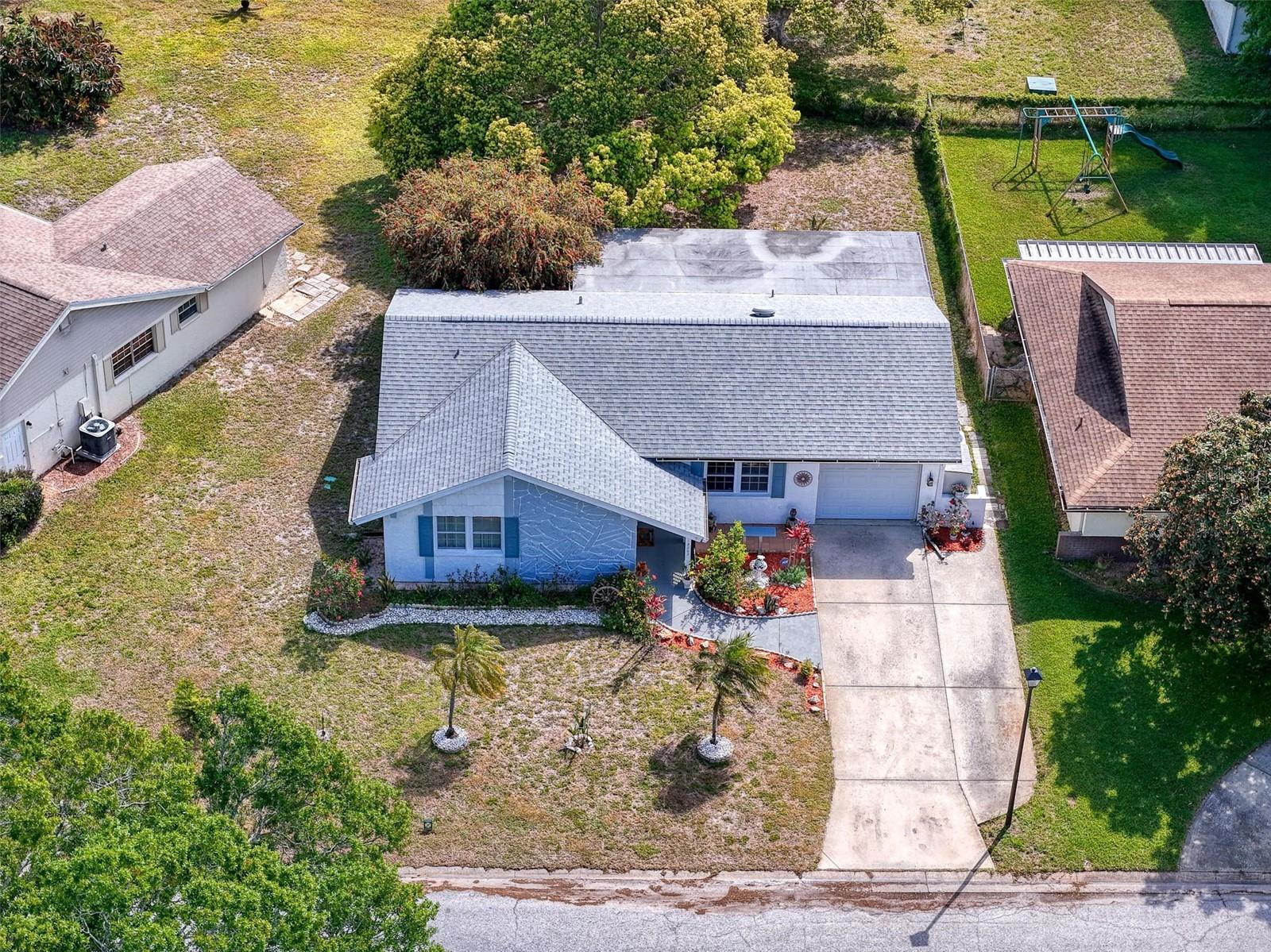 Overhead view of home.