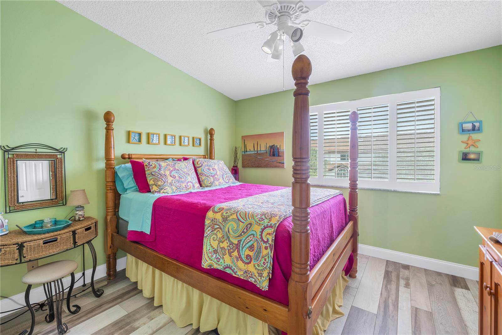 Third bedroom with plantation shutters