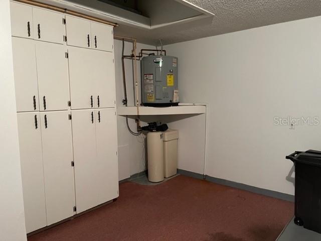 garage cabinets and hot water heater