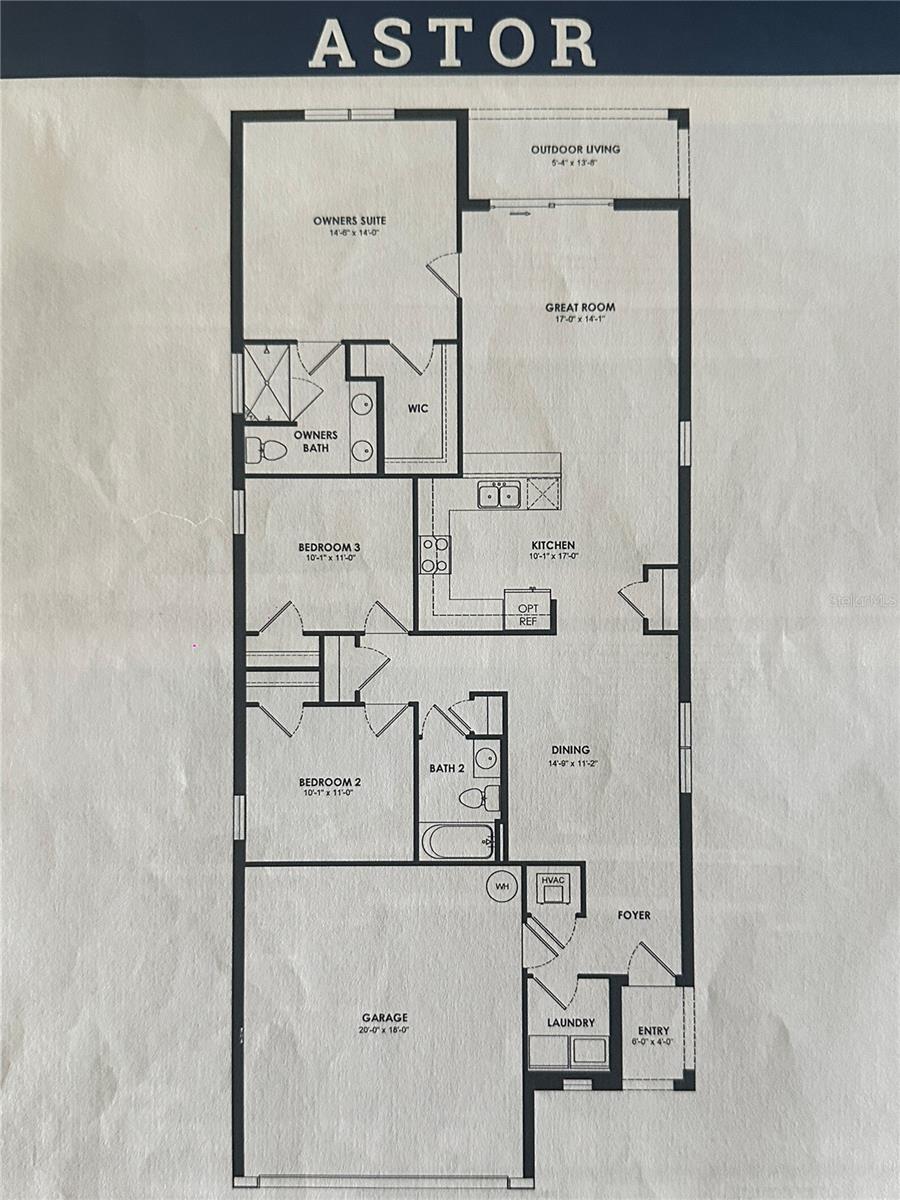 This floor plan is the mirrored version of the real one.