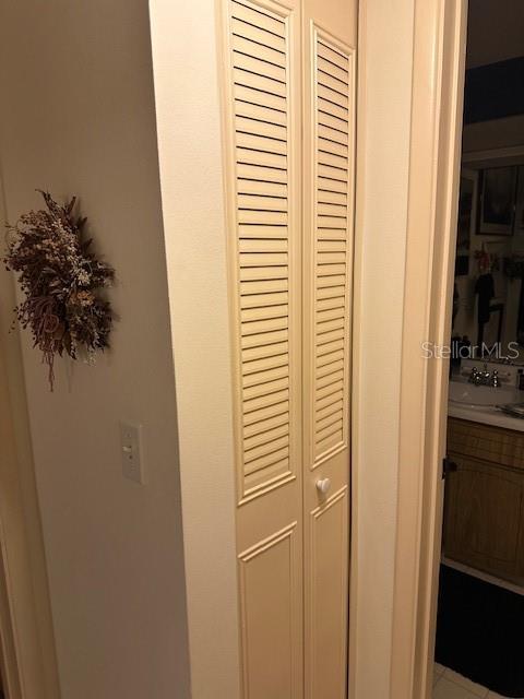 Hallway linen closet