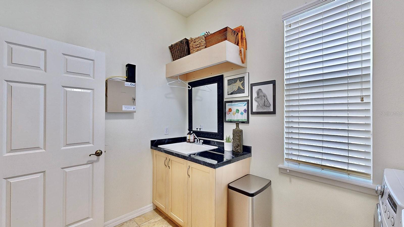 Laundry Room Sink, Hanging Area & Storage