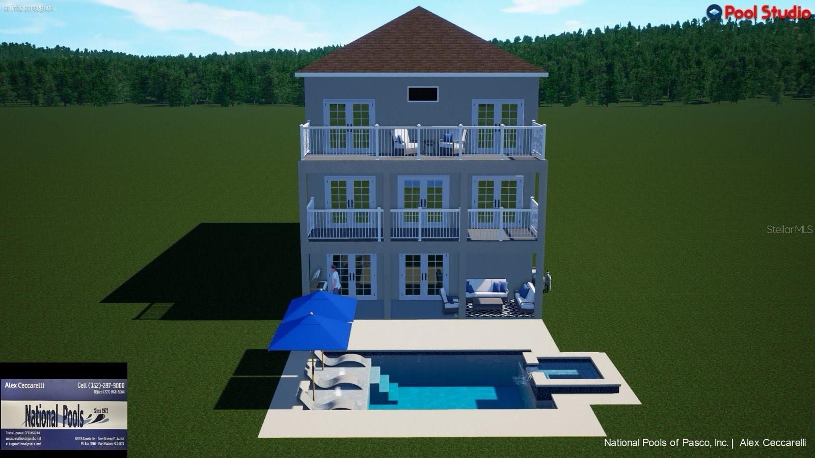 Pool rendering