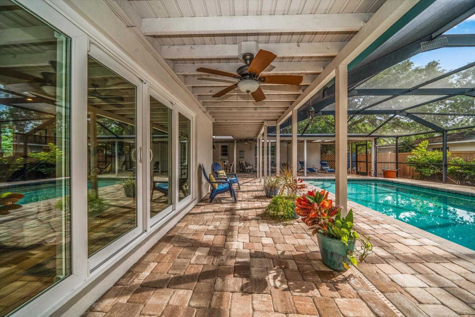 Spacious poolside area for entertaining or relaxing!