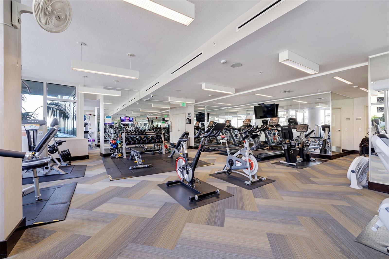 Signature Place has a huge, well equipped fitness center