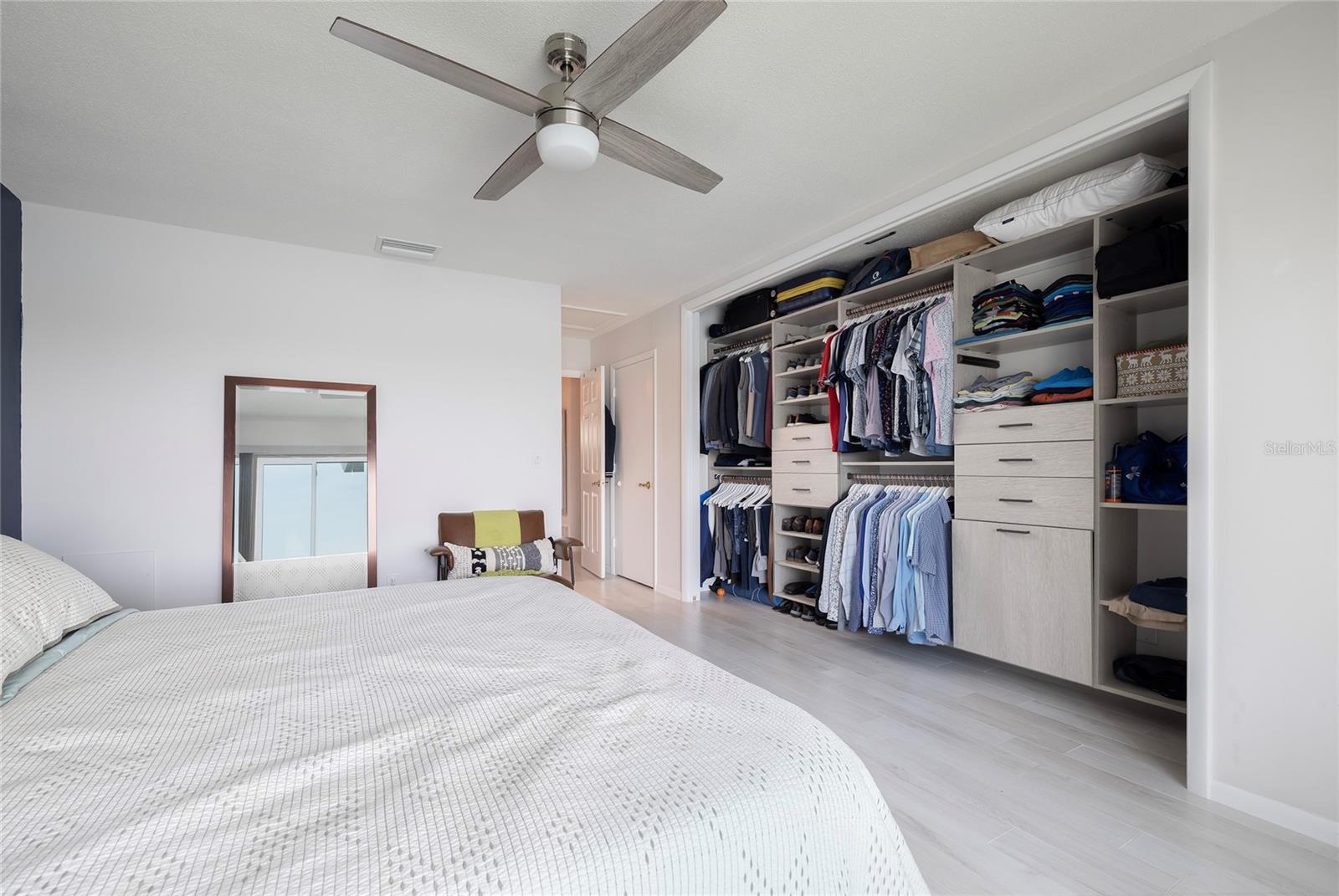Large Master Bedroom with built-in closet