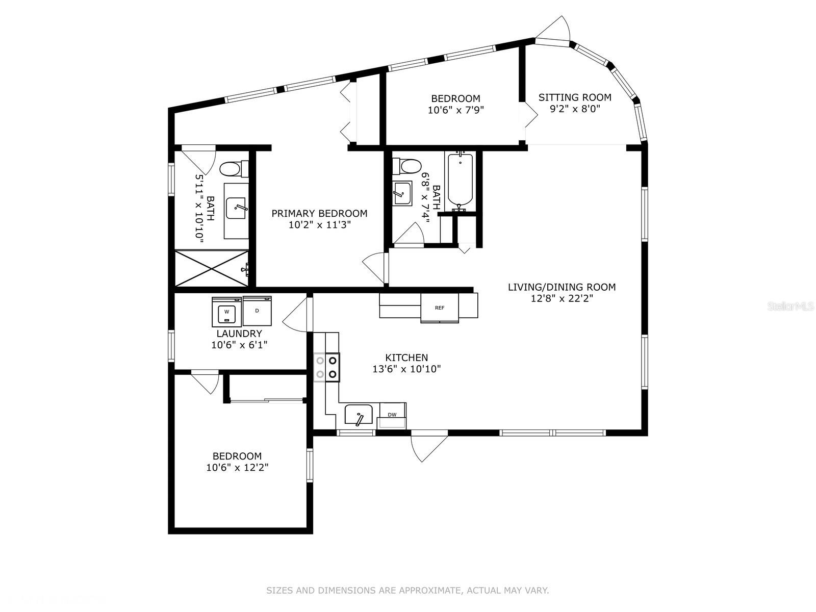 19806 Floor Plan (approximate measurements)