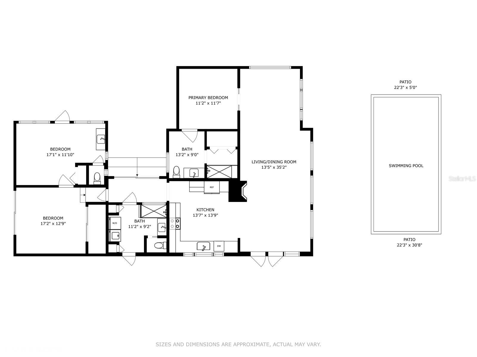 19808 Floor Plan (approximate measurements)