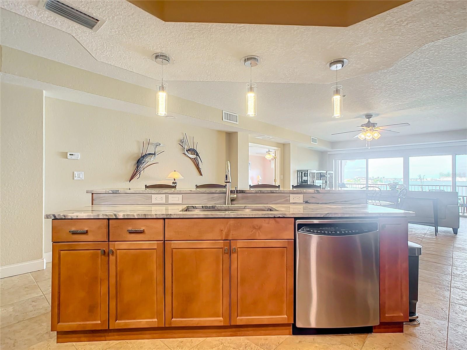 Your kitchen island offers additional storage & counter space.