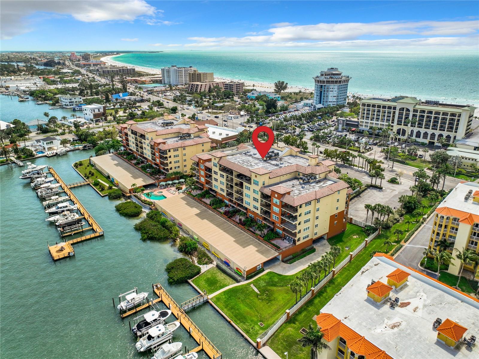 Great location offering both the best of both worlds with views of the Intracoastal waterway and the Gulf of Mexico