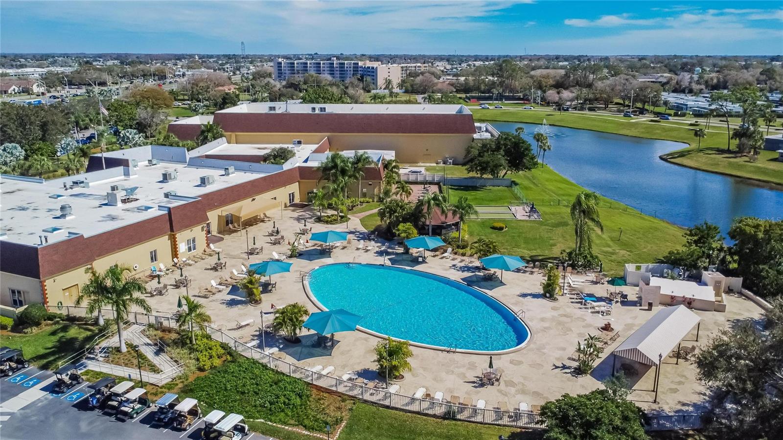 Aerial Community Amenities View