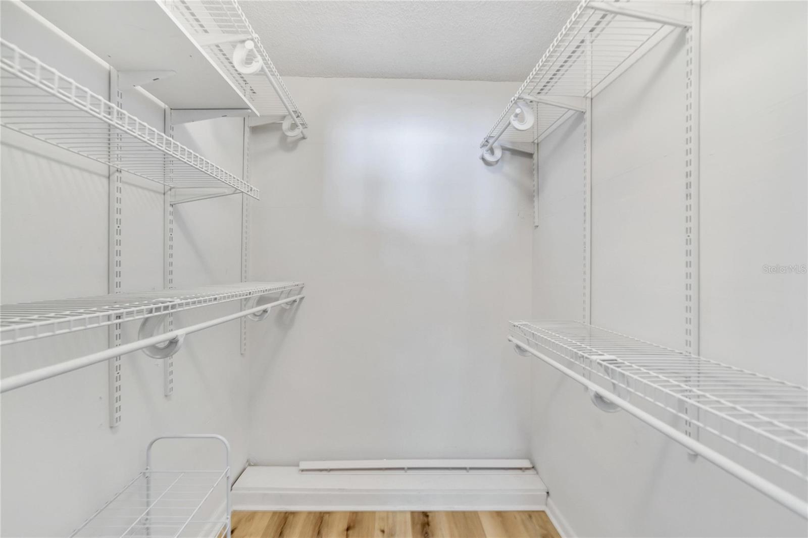 Large walk-in closet so you never have to decide between space and fashion.