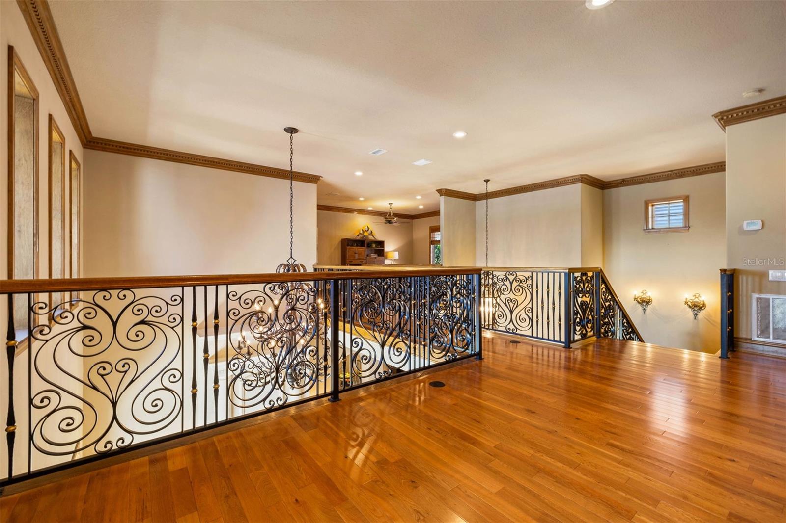 Upstairs Open Loft areas with detailed handrailing