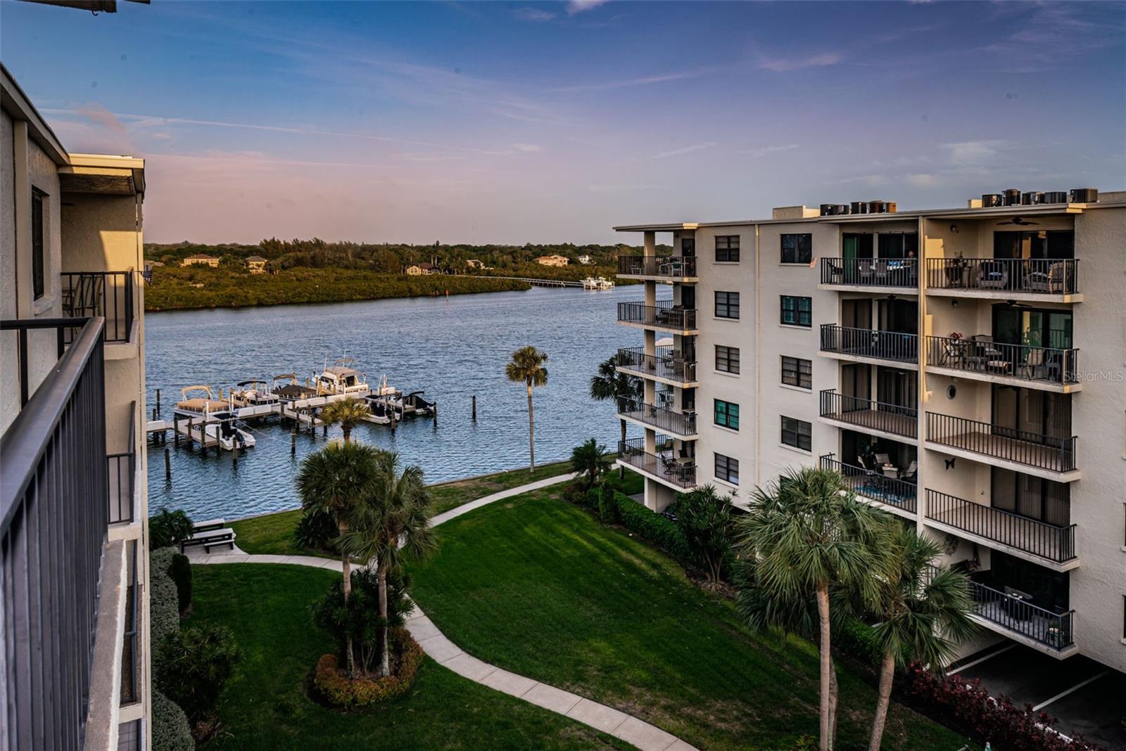 Balcony view of the Intracoastal Waterway