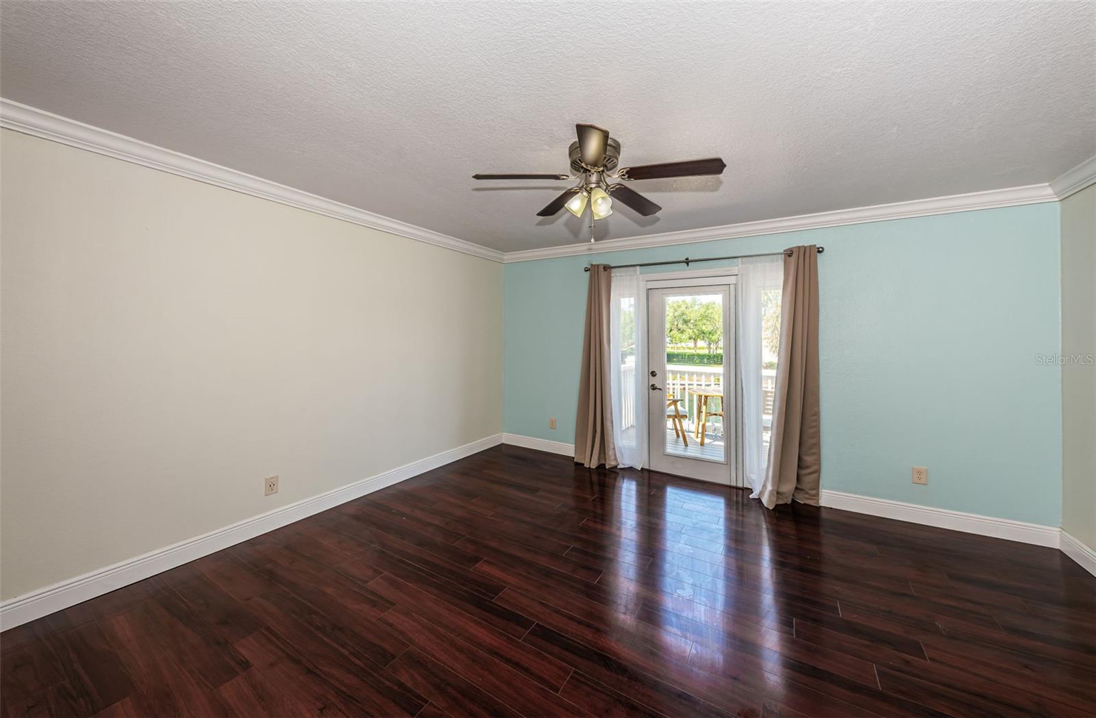 Large primary bedroom, to your right  from landing at top of stairs