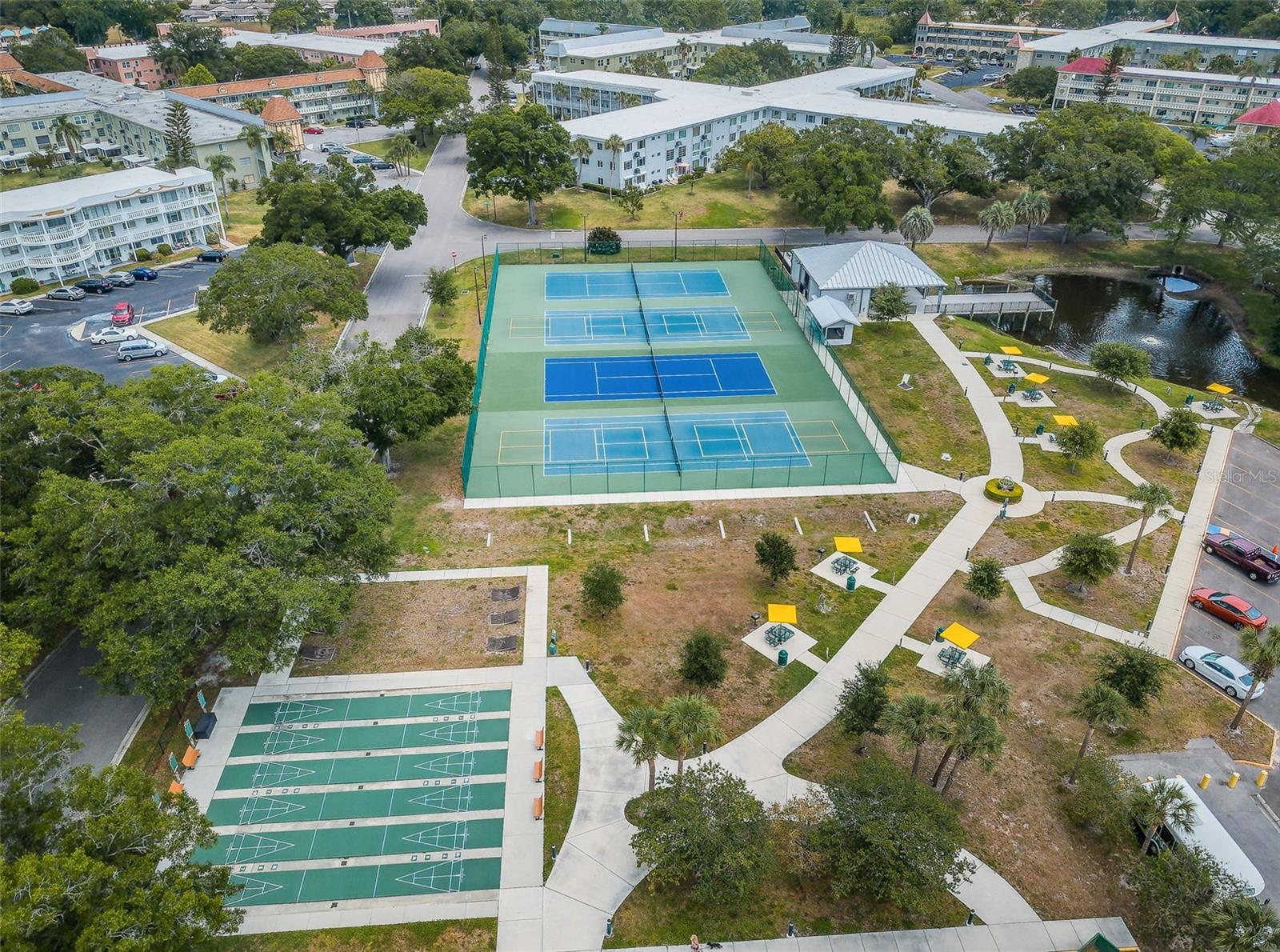 Aerial of Courts