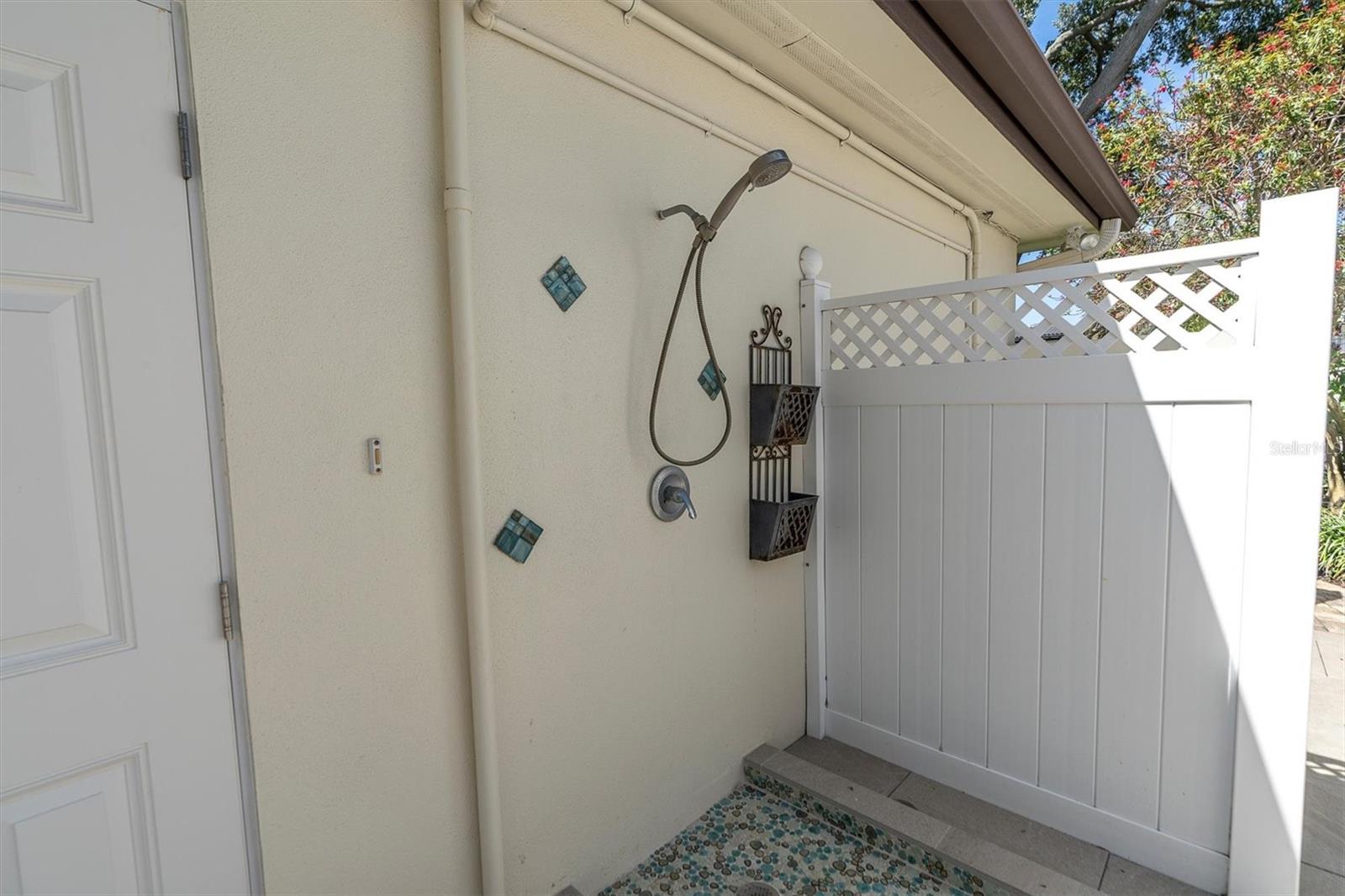 Outdoor Shower, Next to Pool Bath.