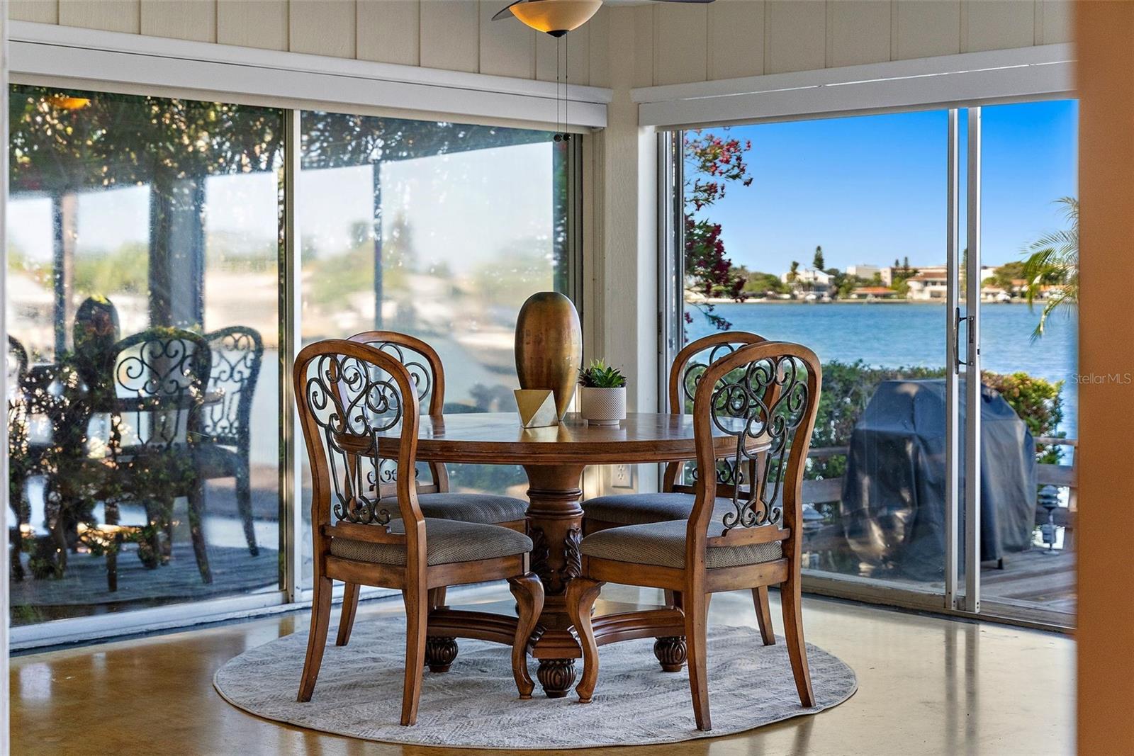 Imagine morning coffee here in your Sun Room!
