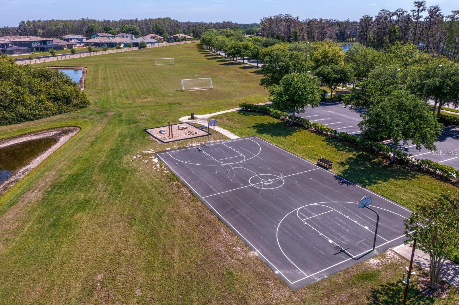 Community Basketball & Soccer field