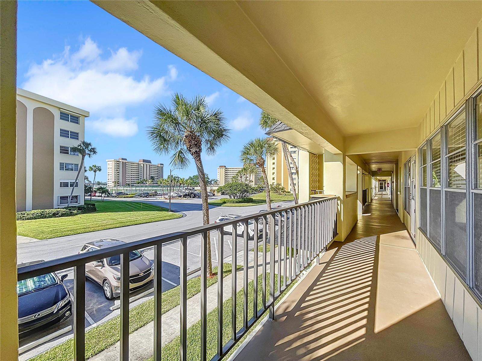 Beautiful sunny views from your front entrance.