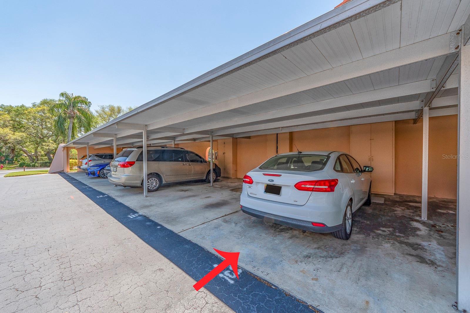 Assigned carport space