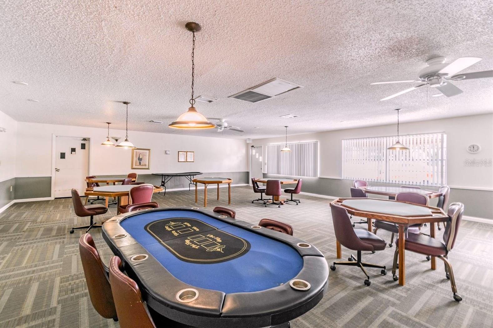 Card and Game Room at Clubhouse