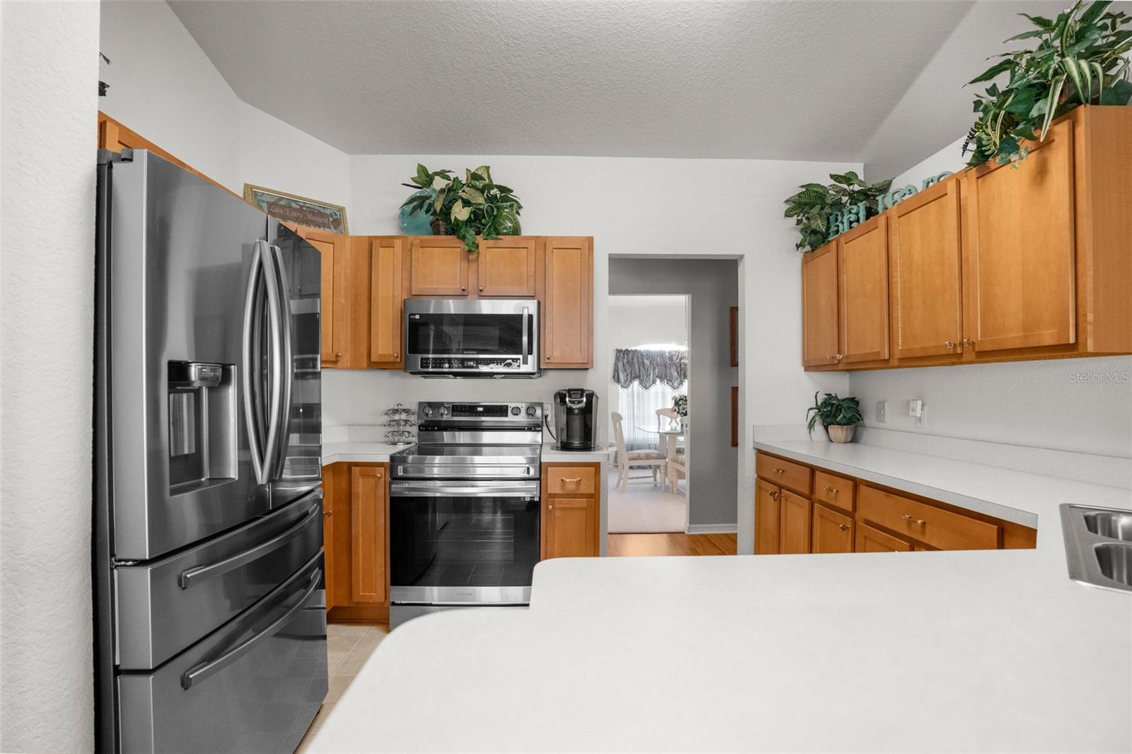 Kitchen with Wood Cabinets