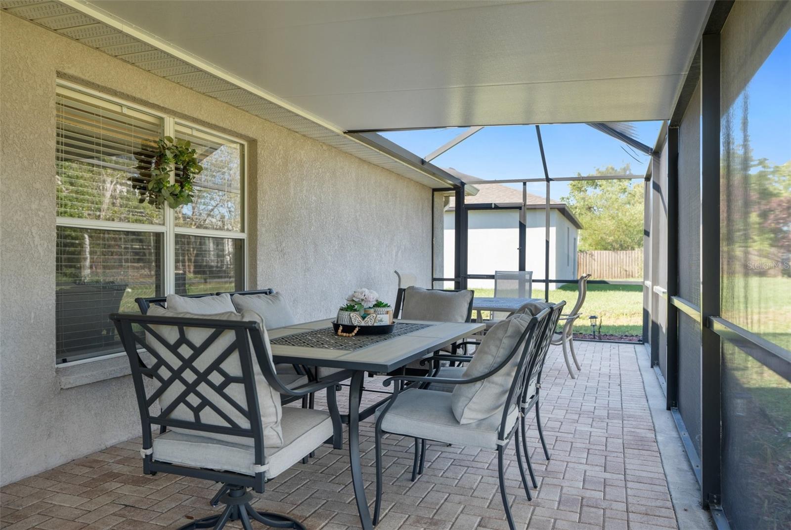 Covered Screened Back Porch