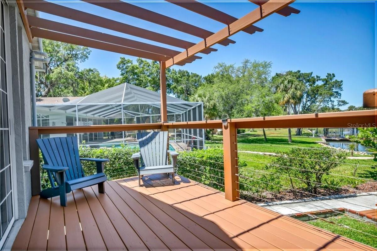 Deck leading to in-law suite