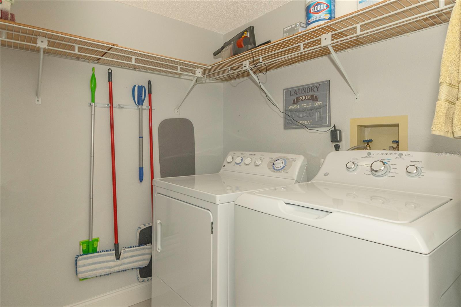 Inside the unit laundry room