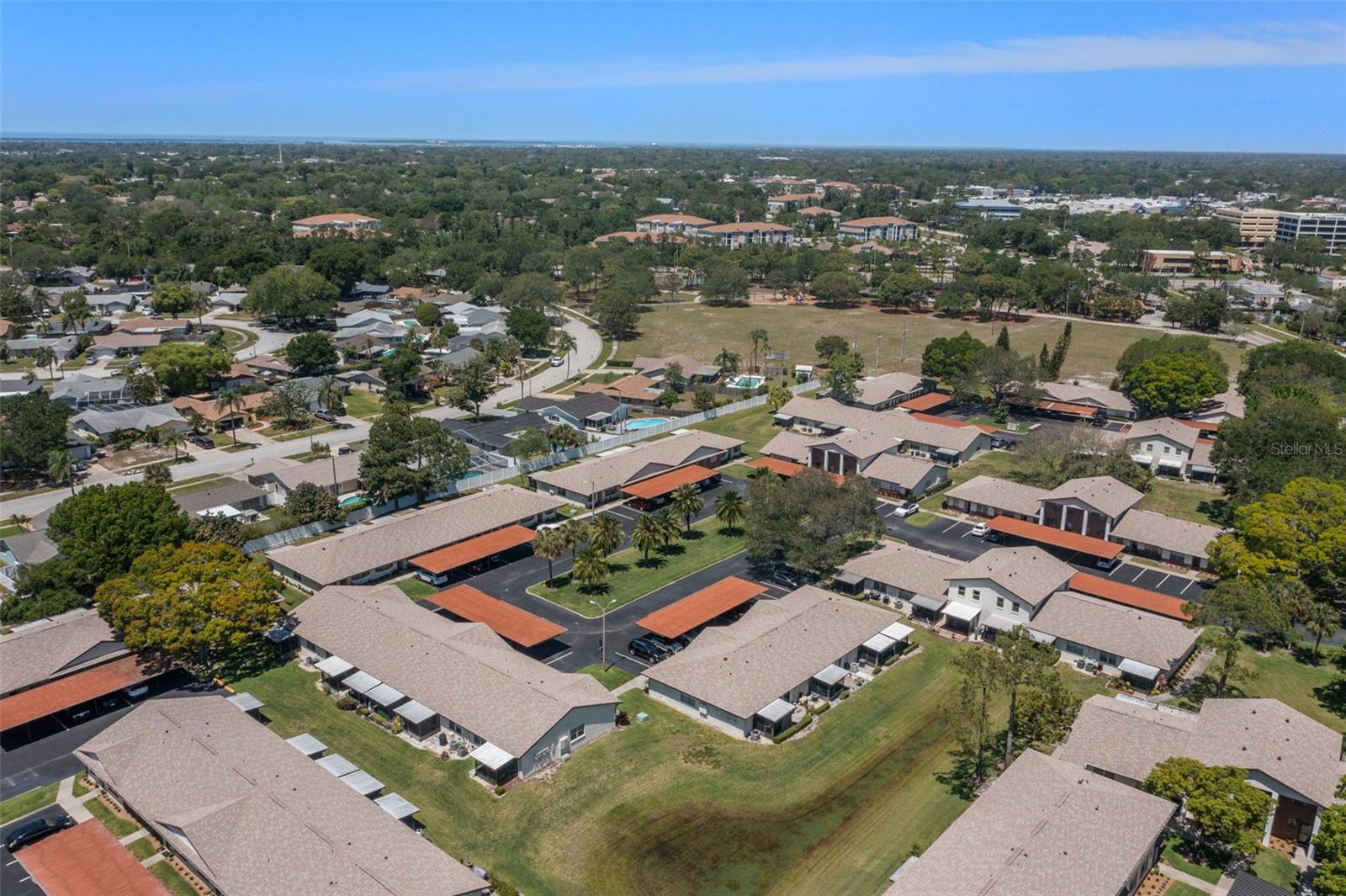 Here's an aerial view of The Villas at Countryside.