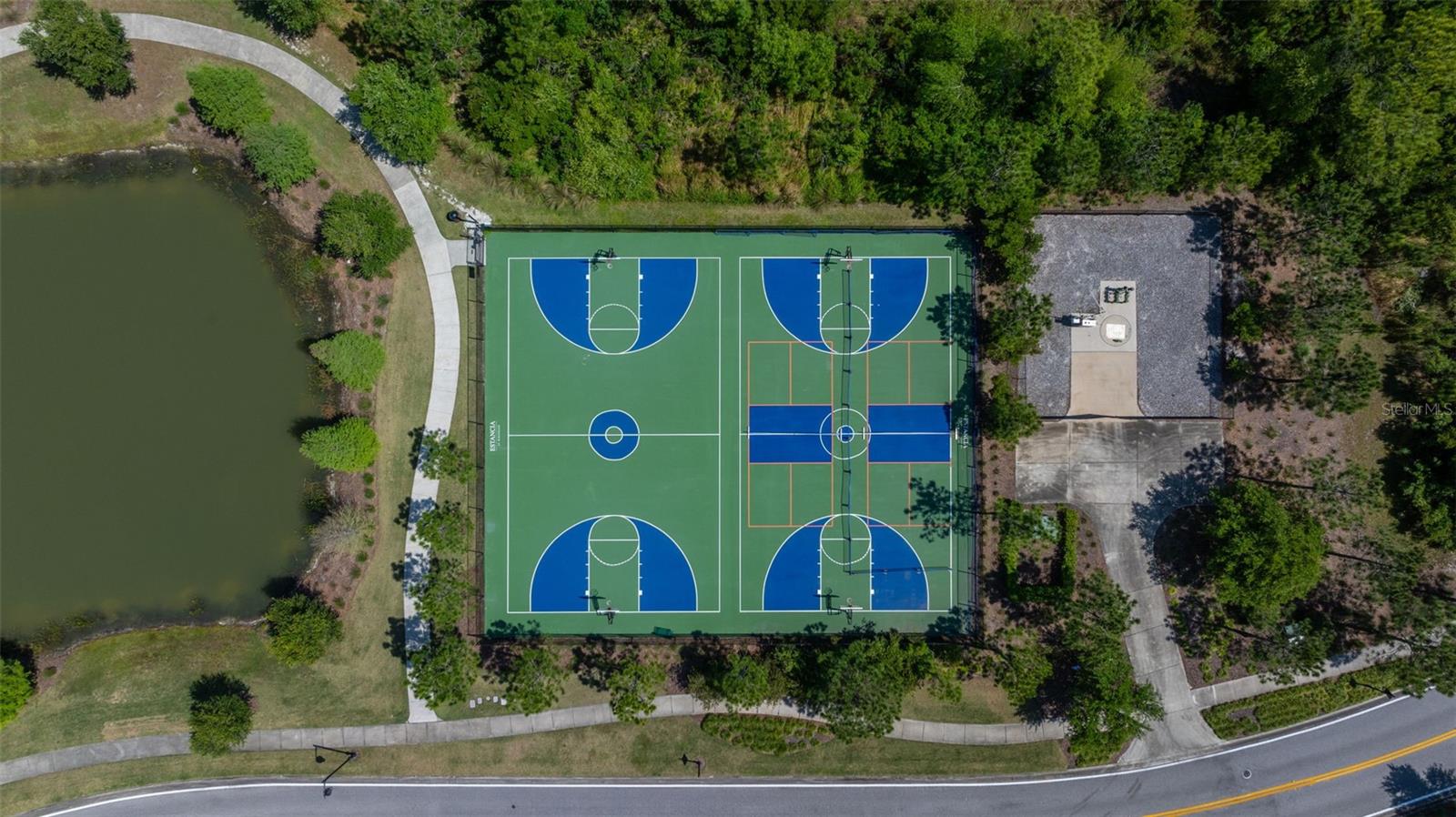 BASKETBALL COURTS AT ESTANCIA CLUBHOUSE
