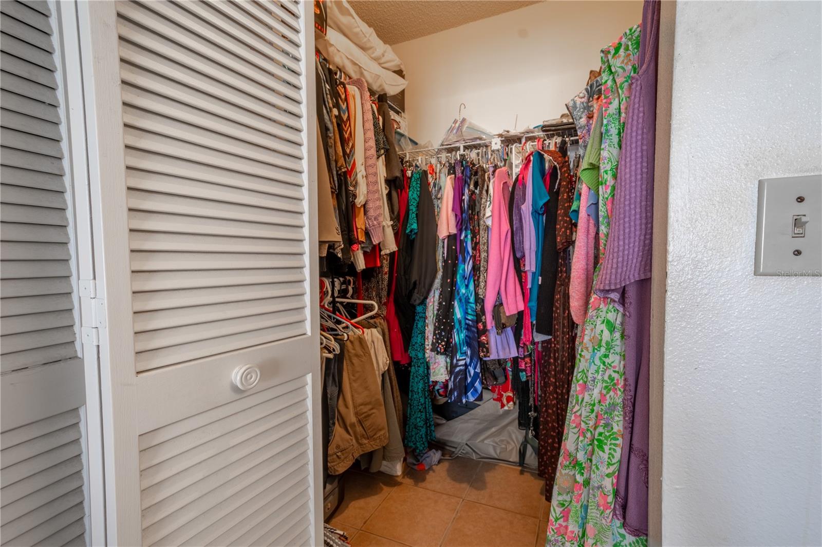 The primary suite features a large walk-in closet.