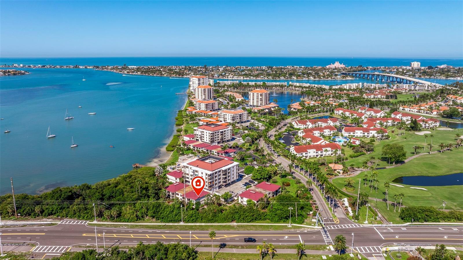 VIEWS OF BAHIA DEL MAR AND PALMA DEL MAR WHICH ARE LOCATED ON THE ISLA DEL SOL YACHT AND COUNTRY CLUB.  VARIOUS TYPES OF MEMBERSHIP FEES ARE REQUIRED TO JOIN THE CLUB..