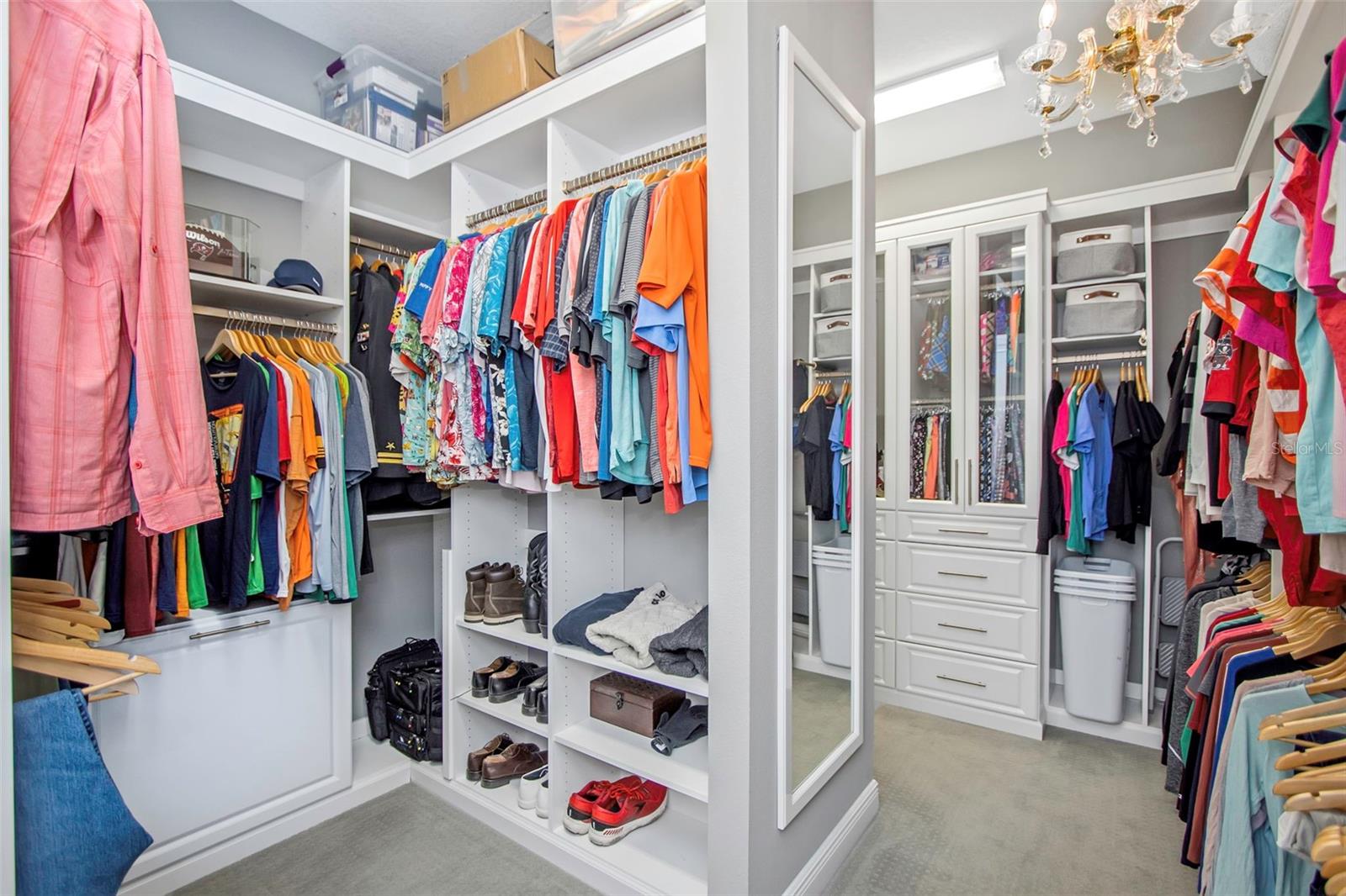 Huge His/Her walk-in closet